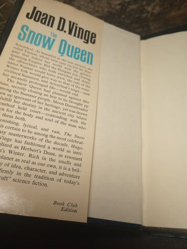 Joan Vinge  1980 The Snow Queen Science Fiction Hardcover w/DJ BCE