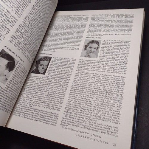 International Celebrity Register U.S. Edition -1959 First Edition Hardcover