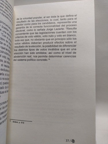 Defensa Jurídica Del Voto Por Carlos Emilio Arenas Bátiz -2000 -PB -