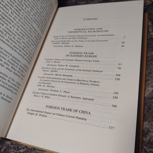 International Trade and Central Planning by Alan Brown -1968 Hardcover -Economy