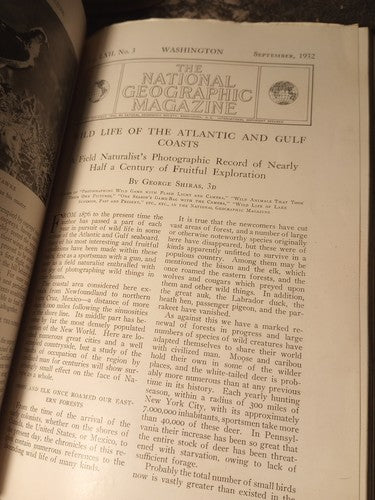 1932 National Geographic Magazine Bound Issues July-Dec Vol 2 Exlibris