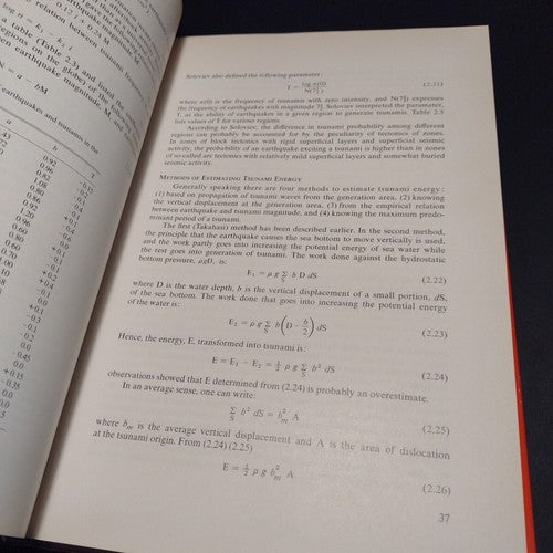 Seismic Sea Waves: Tsunamis by T. S. Murty -1977 Hardcover -Environmental Sci.
