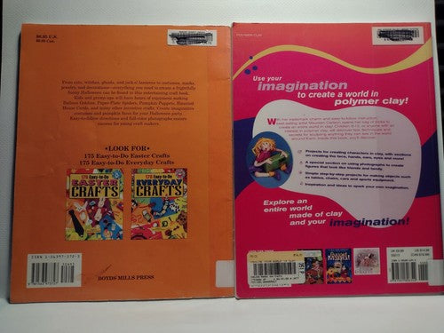 Craft Book Bundle, Halloween And Clay Crafts, 2 Book Bundle -Children's Crafts