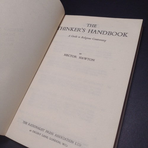 The Thinker's Handbook by Hector Hawton -Paperback -1959 -Second Impression