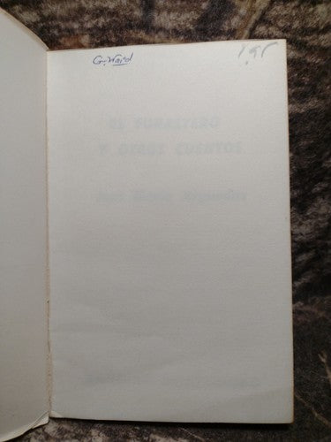 El Forastero Y Otros Cuentos by Jose Arguedas -1972 -Paperback -Spanish Lit.