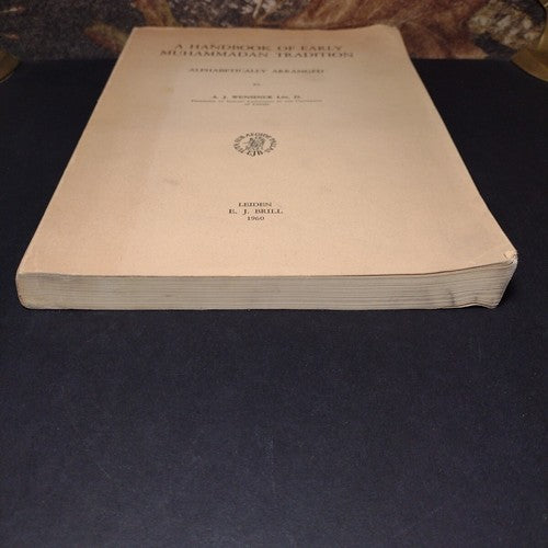 A Handbook of Early Muhammadan Tradition by A. J. Wensinck -Paperback 1960