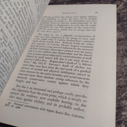 Dialogue Between a Theist and An Idolater by Brahma Pauttalik Samvad -1963 1st E