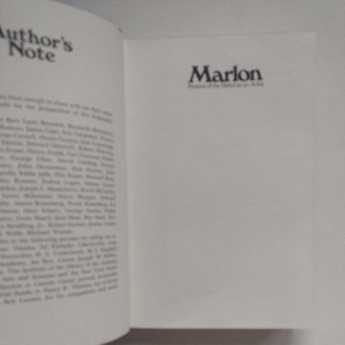 Marlon, Portrait of the Rebel As an Artist by Bob Thomas 1973 first edition