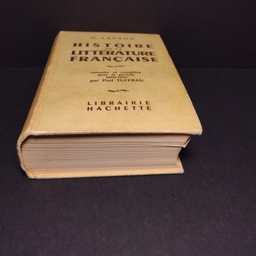 Histoire De La Literature Francaise by G. Lanson -Hardcover -1963