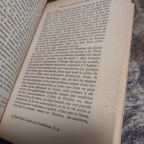 Knowledge of the Letters: Fenelon The Man and the Work by Ely Carcassonne -1946