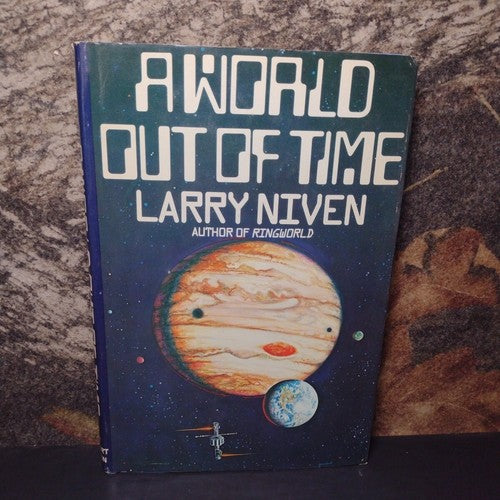 A WORLD OUT OF TIME by Larry Niven -Hardcover Book Club Edition -1976 -Sci Fi