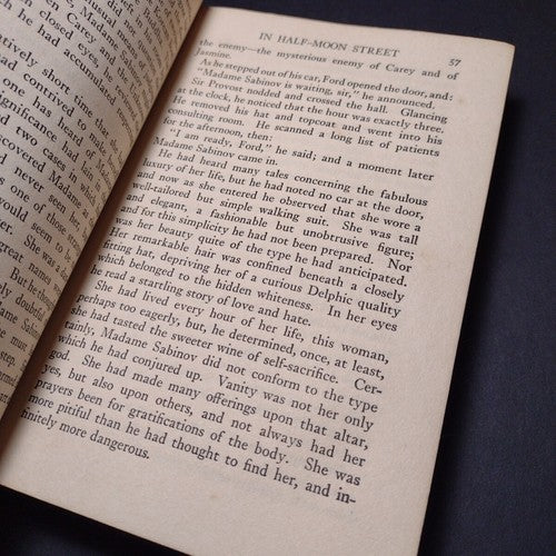 Masterpieces Of Oriental Mystery: Grey Face by Sax Rohmer -1924 -Hardcover Vint.