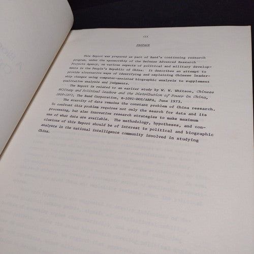 A Biographical Approach to Chinese Political Analysis by George C. S. Sung -1975