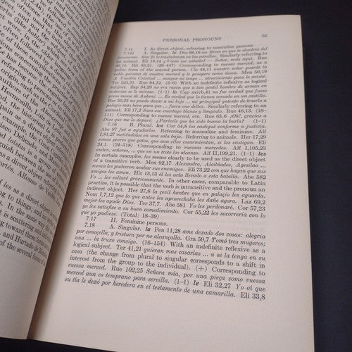 The Syntax of Castilian Prose by Hayward Keniston -Hardcover -1937