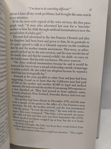 The Surrogate Mother by Dennis L. Breo and Noel P. Keane -1981 -HCwDJ -1st Ed.