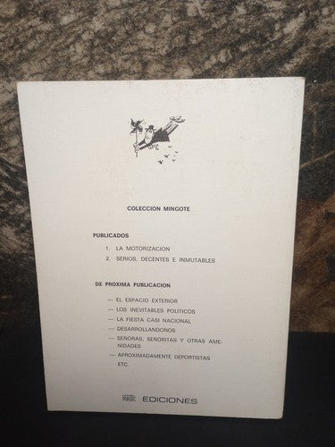 Mingate Coleccion #2: Serios, Decentes E Inmutables -Spanish -Paperback -1973