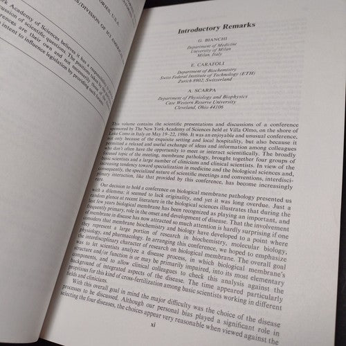 Annals of the New York Academy of Sciences: Membrane Pathology, G. Bianchi