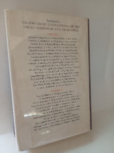 Encyclopedia of the Great Composers and Their Music by Milton Cross Vol. 1 1962