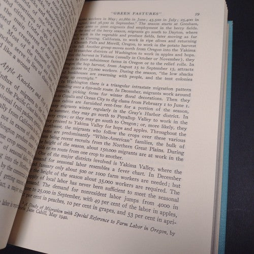 Ill Fares The Land: Migrants and Migratory Labor in the United States -HC 1967