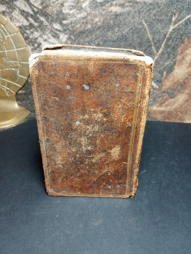 Maximas Militaries De Napoleon 1828 Rare Ex libris Echegaray Leather Hardcover