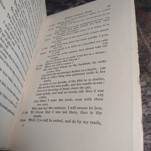 Gammer Gvrtons Nedle by Mr. S. Mr. of Art -1920 -Hardcover -Vintage Literature