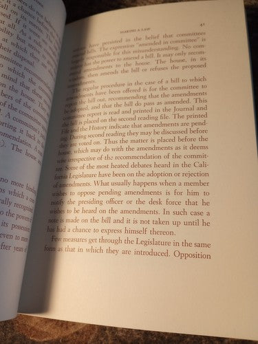 The California Legislature 1974 Edition Hardcover By Joseph Allan Beek