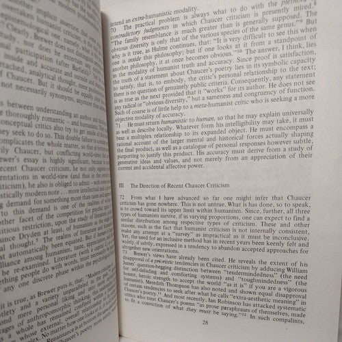 Beyond Canterbury : Chaucer, Humanism, and Literature by Raymond Tripp -1977 -HC
