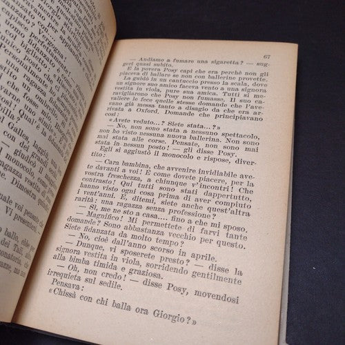 la Benda Caduta, Berta Ruck -Italian -Hardcover -1954 -Vintage Romance