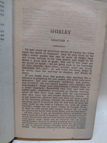 SHIRLEY: A TALE by Charlotte Brontë -1908 -SC -ExLibris -Romace -Classic Lit.