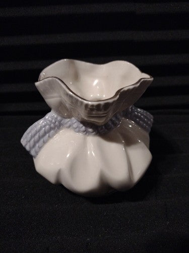 Rochelle Fine China, Gift Bag Vase, gold edging, vintage .