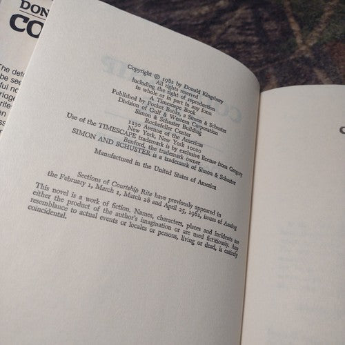 Courtship Rite by Donald Kingsbury -Hardcover -Book Club Edition -1982 -Fantasy