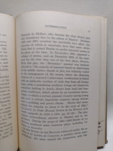 Marcela O¿ A Cuál De Los Tres? Bretón De Los Herreros, Manuel Herreros -1922 HC