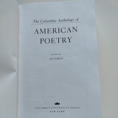 The Columbia Anthology of American Poetry by Jay Parini (1995, Hardcover).