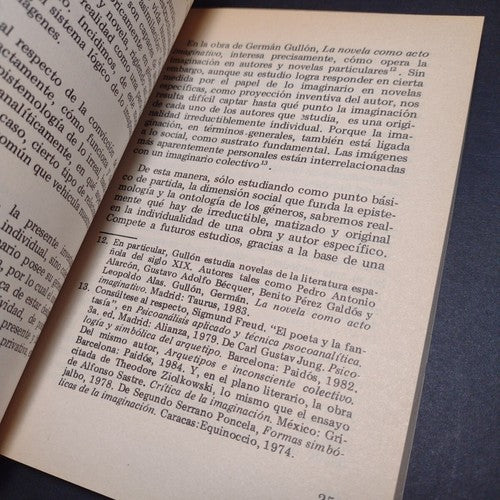 el idioma de la imagineria novelesca By Antonieta Gomez Goyeneche Signed