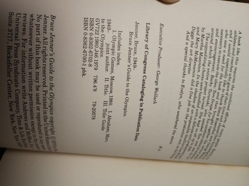 Bruce Jenner's Guide to the Olympics by Bruce Jenner and Marc Abraham (1979, ...