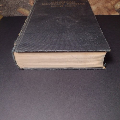 American Minority Peoples by Donald Young -Hardcover -1932 -First Edition