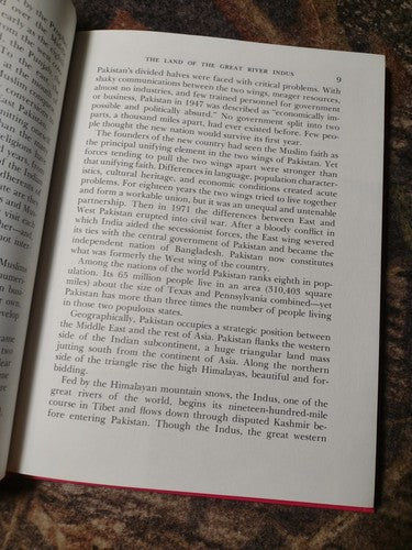 The Land and People of Pakistan by Robert Lang -Signed by Author -Hardcover 1974