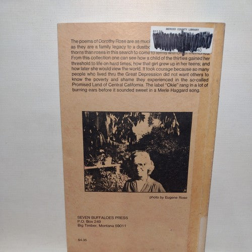 Dustbowl: Thorns and Roses by Dorothy Rose  - Poetry 1981 scarce