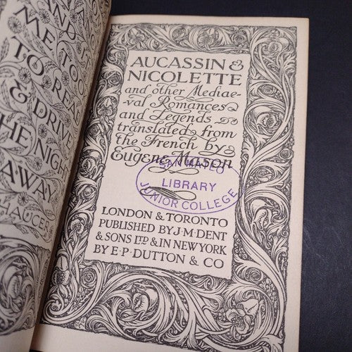 Aucassin & Nicolette and Other Mediaeval Romances -For Rebind -1919 Reprinting