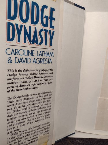 Dodge Dynasty : The Car and the Family That Rocked Detroit by C. Latham -1988 HC