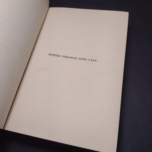 Where Strange Gods Call by Harry Hervey -Hardcover -1924 -Illust. -Science Fic