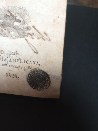 Maximas Militaries De Napoleon 1828 Rare Ex libris Echegaray Leather Hardcover