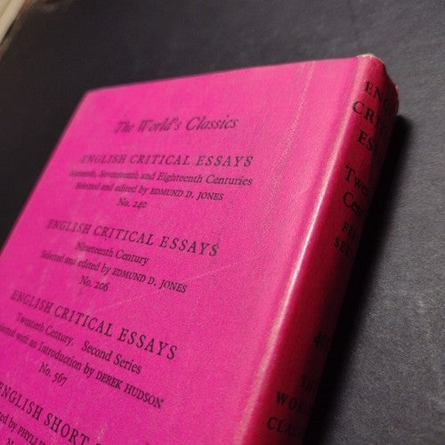 Twentieth Century English Critical Essays: First Series Phyllis Jones 1964 HCwDJ