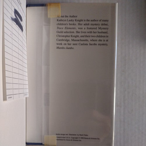 Calista Jacobs Mystery: Mortal Words by Kathryn Lasky Knight 1990