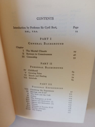 Rosalind Heywood ESP : A PERSONAL MEMOIR  Book Club Edition HCwDJ