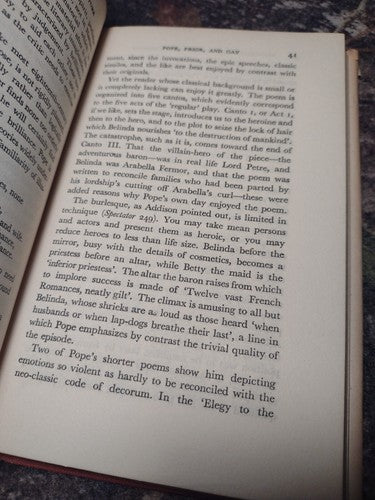 Eighteenth-Century English Literature by Roger McCutcheon Hardcover 1950 Vintage