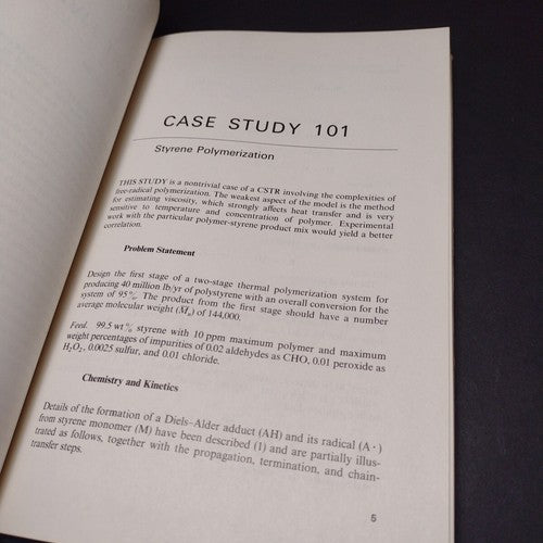 Chemical Reactor Design For Process Plants Volume 2 by Howard Rase -1971 -1st Ed