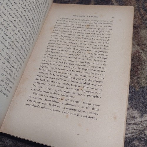 The Great French Writers Saint-Simon By Gaston Boissier 1899 2nd Ed Paperback