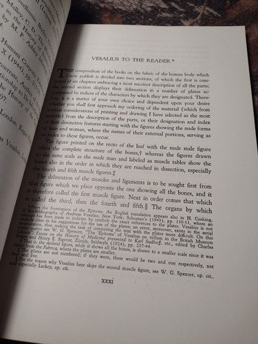 MIT PRESS: The Epitome of Andreas Vesalius by L.R. Lind -1969 Vintage Paperback