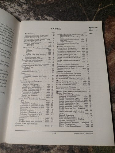 Anaconda Magnet Wire and Coils by Anaconda Supply Company -1948 -Paperback